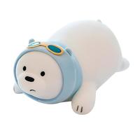 Threegoat Orso polare in peluche, bambola di peluche da 35 cm, morbido e soffice, regalo per ogni età e occasione, bianco