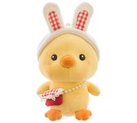 Threegoat Tenero Piccolo Pollo Giallo Peluche Giocattoli, Morbido e Confortevole Cuscino Decorazione della Stanza, Carino Pollo Bambola Peluche Regali di Compleanno per Bambini e Adulti