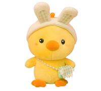 Threegoat Tenero Piccolo Pollo Giallo Peluche Giocattoli, Morbido e Confortevole Cuscino Decorazione della Stanza, Carino Pollo Bambola Peluche Regali di Compleanno per Bambini e Adulti