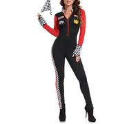 ThreeH Costume da pilota automobilistico da donna Bodysuit aderente da pilota automobilistico con guanti e chiusura con cerniera Abito COS ad alte prestazioni