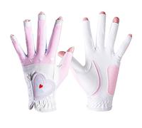 ThreeH guanti da golf coppia entrambe le mani mezzo dito tutte le condizioni atmosferiche grip antiscivolo Mesh fresco guanto traspirante per le signore ragazze pratica estiva