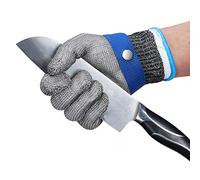 ThreeH Guanti protettivi per tagliare tritare affettare lavorazione della carne Acciaio inossidabile Guanti resistenti al taglio GL09 L(Un guanto)