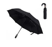 ThreeH Ombrello da Viaggio Antivento di Alta Qualità 10 Aste Rinforzate Manico Antiscivolo Utile per Viaggi Ombrello automatico aperto chiuso KS24A