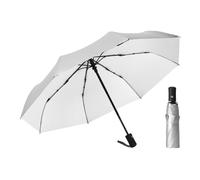 ThreeH Ombrello da viaggio Ombrello solare UV Apertura e chiusura automatica con rivestimento argentato per uomini donne adolescenti, Bianco