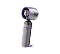 ThreeH Ventilatore portatile a 100 velocità, USB C, ricaricabile, silenzioso, forte, ventilatore Airfolw per viaggi, esterno, casa, ufficio, grigio viola