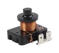 Threeplug - Relè di avviamento per compressore frigorifero con condensatore a martello per un avvio affidabile e un funzionamento efficiente del compressore compatibile con avviatori da 1/5 1/6 1/3 1