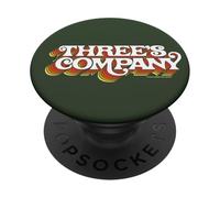Three's Company 3D Logo Officially Licensed 80's PopSockets PopGrip Adesivo