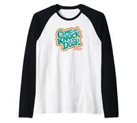 Three's Company Come And Knock On Our Door Retro Typography Maglia con Maniche Raglan