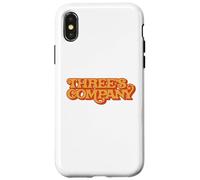 Three's Company Retro TV Show Logo Custodia per iPhone X/XS