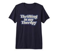 Thrifting is My Therapy Junking Sostenibile Vintage Antiquariato Maglietta Premium