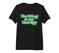 Thrifting is My Therapy Junking Sostenibile Vintage Antiquariato Maglietta Premium