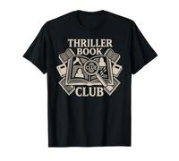 Thriller Book Club Mystery Reader Detective Lover Booknerd Maglietta