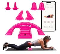 Thrival Relief Pro - Strumento completamente regolabile per rilassamento muscolare, flessore della schiena e dell'anca, per tessuti profondi, massaggio dei punti trigger (rosa) - Made in USA