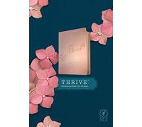 Thrive Devotional Bible for Women: New Living Translation, Rose Metallic, Leatherlike