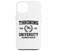 Throning University Cultura Satira Social Climbing Flex Custodia per iPhone 13