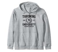 Throning University Cultura Satira Social Climbing Flex Felpa con Cappuccio