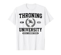 Throning University Cultura Satira Social Climbing Flex Maglietta