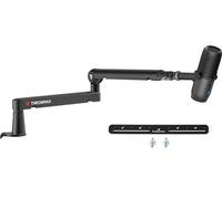 Thronmax S6 Braccio boom per microfono, supporto per microfono robusto pieghevole 360° per Podcast/Streaming/Gaming/Youtuber/Blue Yeti, 1/4" 3/8" 5/8" Universale in Acciaio inossidabile (Nero)