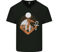 Throth Antico Egiziano God Egitto Uomo Scollo A V Cotone T-Shirt