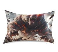 Throw Pillowcase Stampa Orso Orrore Mon-Ster Quare Pillowcase Zippered Federe Cuscini Letto per Bedroom Letto Livingroom L