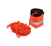 Throw Rope Bag 49.2ft/98.4ft Floating Line, Alta Visibilità Throw Bag con Fischietto e Banda Riflettente Line Throw Bag per Kayak, Canottaggio, Pesca, Rafting(15 m/49,2 piedi)