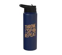 Throw Sip Repeat - Divertente ascia da lancio Stainless Steel Insulated Water Bottle