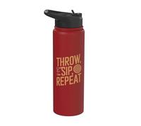 Throw Sip Repeat - Divertente ascia da lancio Stainless Steel Insulated Water Bottle