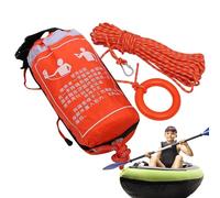 Throwable Flotation Device, Floating Throw Bag, Rescue Rope Safety Gear, Reflective Marine Equipment, 50ft for Kayak, Rafting, Boating, Flood, Pool Use