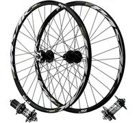 Thru axle,26inch,Set di Ruote MTB 26/27,5/29 Pollici, Cerchio Bicicletta in Lega di Alluminio con Freno A Disco, Cuscinetto Sigillato HG 32H, Cerchio Ruota per Cassetta 7-12 velocità