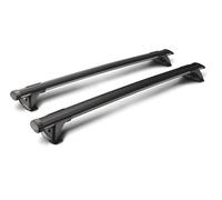 Thru Black, coppia barre portatutto in alluminio - 149 cm
