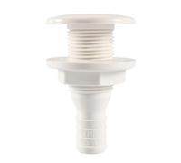 Thru Hull Fittings, Marine Deck Drain, Yacht Connector Port, Sturdy and Resistant Design for Boats, 3/4 Inches, Kayaks, Bilge Systems, Water Outlets, or Floor Drainage