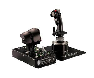 Thrustmaster Hotas Warthog - Replica Ufficiale U.S. Air Force - PC | Replica 1:1 su licenza A-10C per battaglie aeree, leva di comando e manetta, 55 pulsanti programmabili, comandi doppio motore