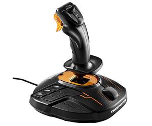 Thrustmaster T16000M FCS - Joystick di Precisione per Aerei Militari - PC | 16 pulsanti programmabili, pomello a 8 direzioni, 4 assi, timone rotante, manetta integrata, sensori effetto Hall, ambidestro