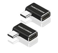 Thsucords Adattatore prolunga USB C ad angolo Retto 2 Pezzi, 90 gradi Maschio a Femmina prolunga 100W 20Gbps tipoC 3.2 Gen2 4K/60Hz video convertitore esteso per Steam Deck, Switch, MacBook