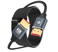 Thsucords Cavo HDMI in Silicone 8K 2M, Flessibile Sottile Ad Alta Velocità HDMI 2.1, Supporta 8K a 60Hz, 4K a 120 Hz, 144 Hz, 48 Gbps