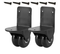 ThtRht Confezione da 2 ruote esterne di ricambio per bagagli, ruote girevoli silenziose, universali, ad angolo retto, a forma di L, per borsa da viaggio, valigie, borsoni, altoparlanti, soundbox