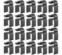 ThtRht Confezione da 20 clip per cavi a braccio per microfono, clip per cavi, organizer per cavi in plastica, supporto per microfono per microfono cablato, microfoni dinamici vocali, supporto per