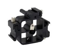 ThtRht Staffa di estensione per slitta a caldo per fotocamera, triplo slot regolabile, adattatore di montaggio con presa a vite da 1/4 per flash luce LED videocamera DSLR microfono monitor da campo