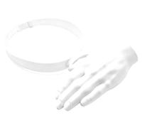 THUCHENYUC Cappello da Sole Grande Quanto Un Palmo, Divertenti Cappelli con Visiera Parasole A Forma di Mano con Fascia Regolabile, Protezione UV(White)