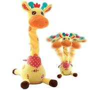 THUCHENYUC Giraffa Parlante E Danzante, Giocattolo Musicale, Giraffa Di Peluche For Il Tempo Sulla Pancia Con Regolazione Del Volume, Luci LED Brillanti, Imitazione Della Voce