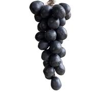 THUCHENYUC Sapone All'uva su Una Corda, Saponi Fatti A Mano A Forma di UVA, Sapone All'uva for Il Lavaggio del Viso, Saponi Artigianali Naturali A Freddo for Viso, Corpo, Doccia E Mani(Black)