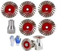 THUCHENYUC Set di Lame for Sega Diamantate da 1,57", Lama for Incisione Diamantata da 40 Mm E Kit for Sega con Flangia Rimovibile Taglio di Precisione della Pietra Semplificato(5Pcs)