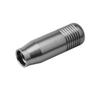 THUJMGH Copri pomello cambio auto Pomello del cambio universale Mugen da 8,5 cm per auto, manuale, in alluminio, esteso, con leva Leva del cambio(Titanium color)