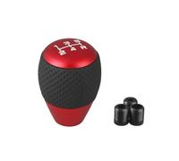 THUJMGH Leve freno a mano Testa del cambio con pomello a 5 velocità per auto adattatore M8 M10 M12 Pomello per in alluminio Leva Leve del freno a mano per auto(Red)
