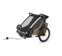 Thule - Passeggino multisport a 2 posti/carrello - Thule Chariot Cross 2 Double Faded Khaki