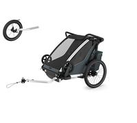 Thule Chariot Cross 2 Doppio Multisport Trailer Per Rimorchio Biciclette Scuro