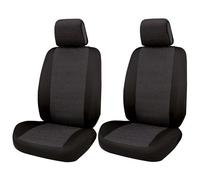 Coprisedili Anteriori Fast&smart Tg. Speciale Tess. Misto Cotone Antracite/nero