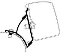 Thule omnistor 3200 adattatore tenda fissa vw t5 / t6 montaggio fisso circolazione circolazione a sinistra