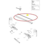 Thule Pezzo Di Ricambio Rubber Wingbar Edge Black