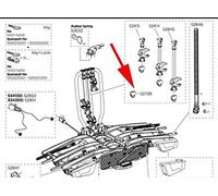 Thule POMO CERRADURA sin Llave EASYFOLD XT 1 PIEZA